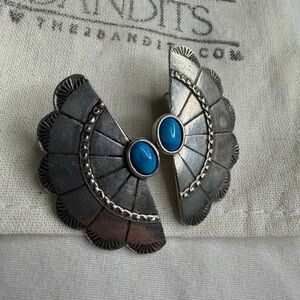 2 Bandits Concho Wing Earrings